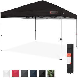 One Person Setup Instant Pop Up Canopy W/ Wheeled Bag 10x10ft