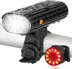 AUOPLUS 800 Lumen Bike Headlight & Tail light Set