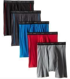 Hanes Men's Cool Dri Boxer Briefs 5-Pack