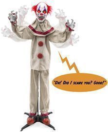 Scary Harry the Motion Activated Animatronic Killer Clown Halloween Prop