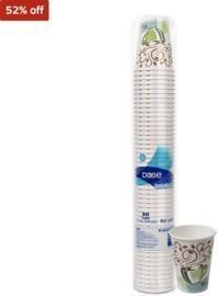 50/Pack of Dixie PerfecTouch Insulated Paper Hot Cups