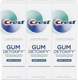 3-Pack 4.1oz Crest Gum Detoxify Deep Clean Toothpaste