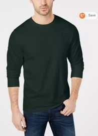 Club Room Men's Long Sleeve Crew-Neck T-Shirt