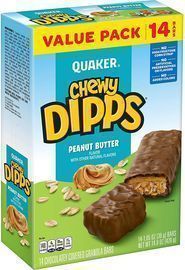 Quaker Chewy Dipps Chocolatey Covered Granola Bars 14-Pack