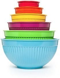 Cooks Tools 6-Piece Ribbed Mixing Bowl Set