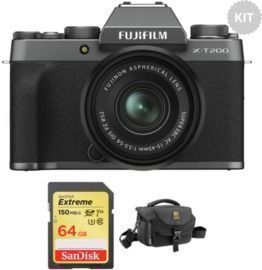 Fujifilm X-T200 with FUJINON XC 15-45mm f/3.5-5.6 OIS Power Zoom Lens + Free Accessory Kit