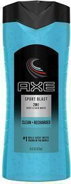 4x 16-Oz AXE 2 in 1 Body Wash and Shampoo for Men