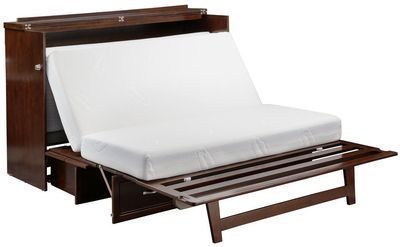Atlantic Furniture Deerfield Queen Murphy Bed Chest with Charging Station