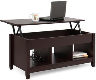 Coffee Table Furniture w/ Hidden Storage & Lift Tabletop