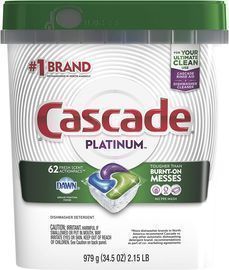 Cascade Platinum Dishwasher Pods 62-Ct.