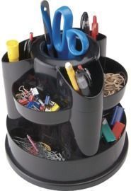 Staples 10604-CC 10 Compartment Rotating Desk Organizer