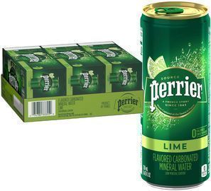 Perrier Lime Flavored Carbonated Mineral Water 30-Pack