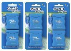 3 - 2 Packs of Oral-B Complete SatinFloss Dental Floss