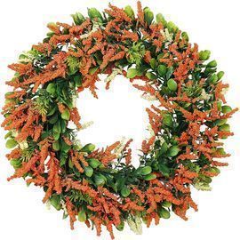 16 Orange Lavender Floral Wreath