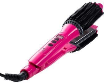 Perfecter Flat 2-in-1 Iron Hair Straightener & Hot Round Brush (Various Colors)