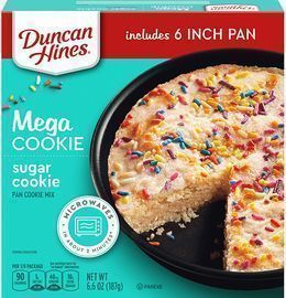 Duncan Hines Mega Cookie Sugar Pan Cookie Mix, 6.6 Oz.