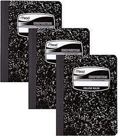 Mead 100 Sheet College Ruled Composition Books, 3pk