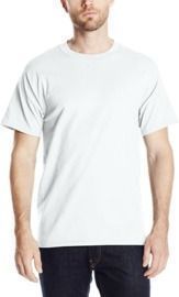 Hanes Men's White Short Sleeve Beefy-t