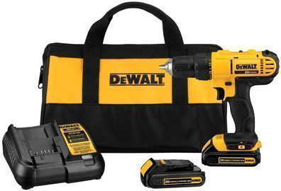DEWALT 20V MAX Lithium Ion Cordless 1/2 in. Drill/Driver Kit
