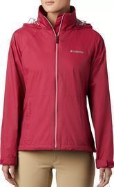 Columbia Women's Switchback Rain Jacket, Red Orchid