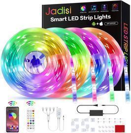Jadisi 66' RGB LED Strip Lights w/ Bluetooth