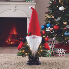 Holiday Time 3' Gnome Tree-clear Lights
