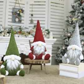Santa Gnome Elf Decoration Ornament