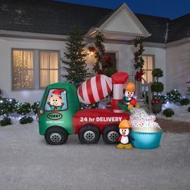 Animated Cement Mixer Scene Inflatable