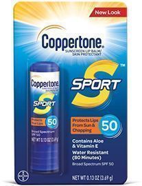 Coppertone Sport Sunscreen Lip Balm, Broad Spectrum SPF 50