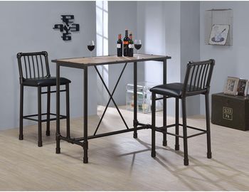 Caitlin Rustic Oak Pub/Bar Table by Acme Furniture