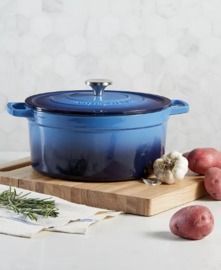 Martha Stewart Collection Enameled Cast Iron Round 6qt Dutch Oven