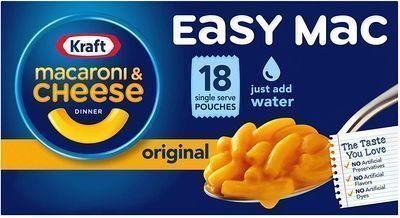 18-Pack 6.7oz. Kraft Easy Mac Microwavable Macaroni & Cheese