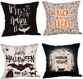 Set of 4 18x18 Halloween Pillow Covers