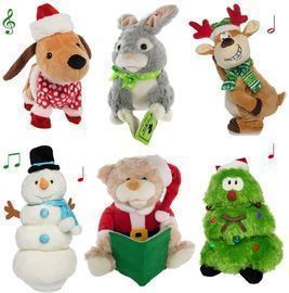 Plush Animated Stuffed Animal Light Up Christmas Collectible