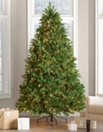 Newberry Spruce 7.5' Green Spruce Artificial Christmas Tree w/ 750 Clear/White Lights