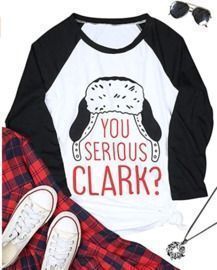 Women's Christmas Vacation Baseball Tee