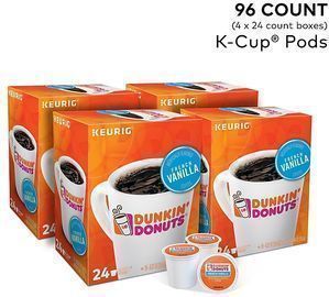 Dunkin' Donuts French Vanilla Coffee K-Cup Pods, 96pk