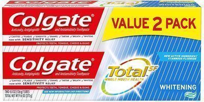 2pk of Colgate Total Whitening Toothpaste Gel - 4.8 ounce