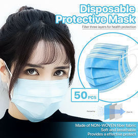 50pcs 3-Ply Disposable Face Mask Non Medical