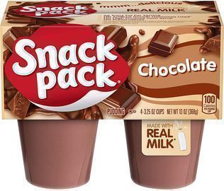 12 Pack of Snack Pack Chocolate Pudding Cups (4 per Pack)