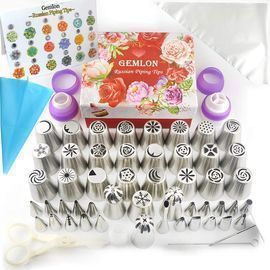 GEMLON 88pc Cake Decorating Piping Tip Set
