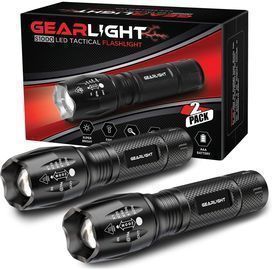 FMU LED Tactical Flashlight 2-Pack