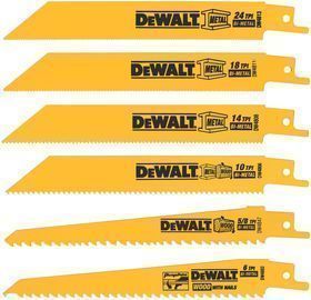 DeWalt Reciprocating Saw Blade 6pc Set