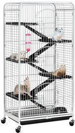 SmileMart Level Large Rolling Ferret Cage