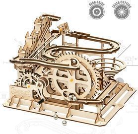 ROKR Mechanical 3D Wooden Waterwheel Coaster Model Kit