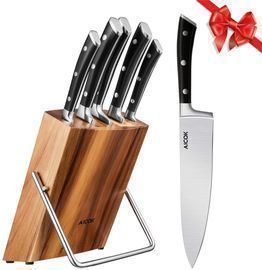 Professional 6-Piece Knife Set with Wooden Block