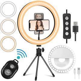 Mansso 10 LED Ring Light Set