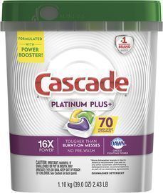 Cascade Platinum Plus Dishwasher Pods 70-Count