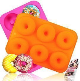Silicone Donut Pan, 2pcs Non-Stick Mold
