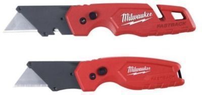 2pk of FASTBACK Folding Utility Knife with Blade Storage